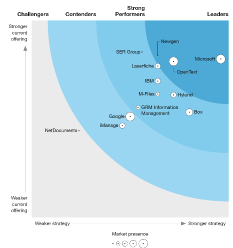 Forrester wave quadrant