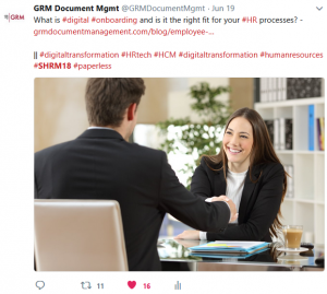 Hot topics at GRM Booth - Digital onboarding and making use of unstructured data locked in paper HR documents